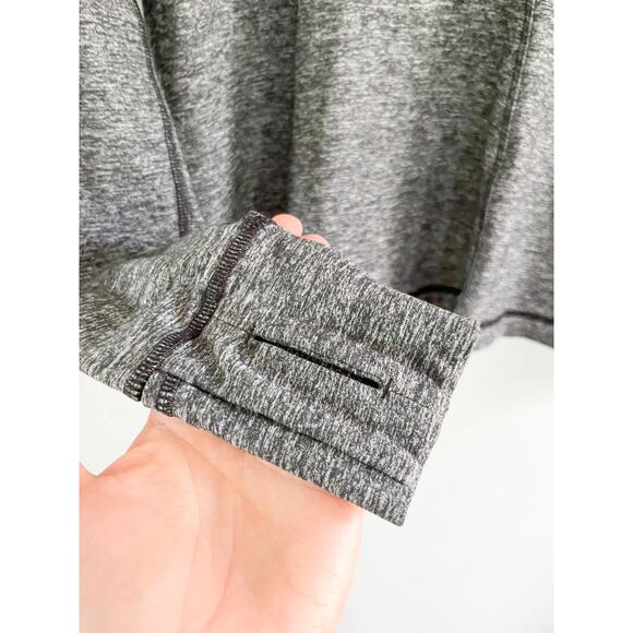 Lululemon | Run Your Heart Out Pullover Jacket | Heathered Black | Sz 6 - Picture 6 of 10